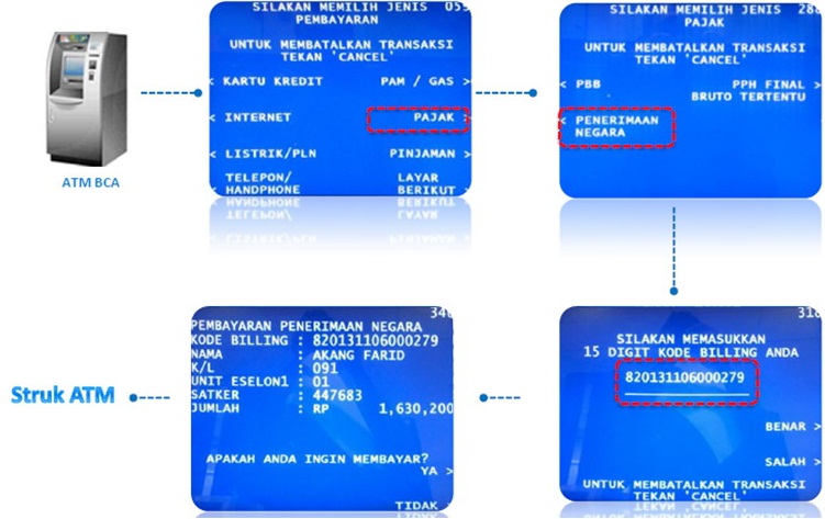 E-Billing : Bayar Pajak lewat ATM ~ pajak indonesia